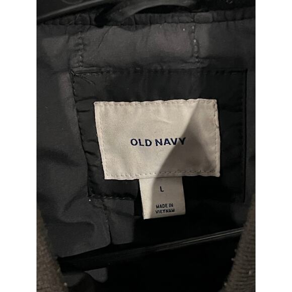 Old Navy Black Bomber Jacket Womans L - Picture 3 of 3
